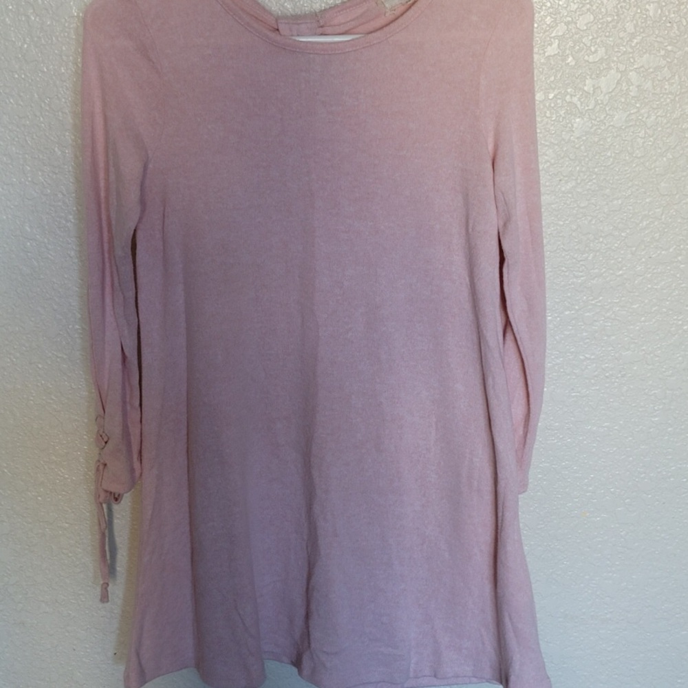 Girls long sweater dress
